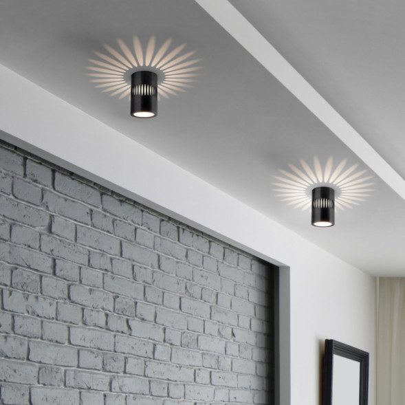 Накладной точечный светильник Elektrostandard DLS026 7W 4200К черный