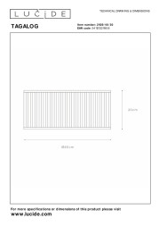 Потолочный светильник LUCIDE TAGALOG 21129/40/30
