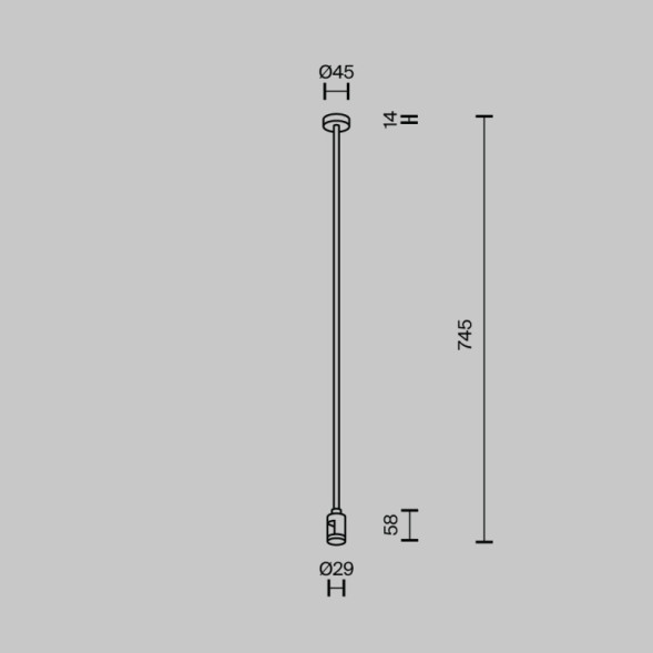 Стойка Maytoni Technical Magnetic trаck system Flarity латунь TRA159C-B1-BS