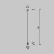 Стойка Maytoni Technical Magnetic trаck system Flarity латунь TRA159C-B1-BS