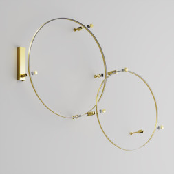 Накладной магнитный шинопровод Maytoni Technical Magnetic trаck system Flarity латунь TRX154-R-D650-BS