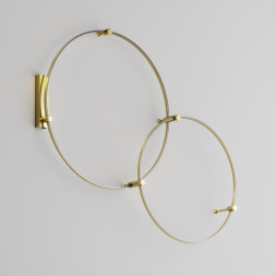 Накладной магнитный шинопровод Maytoni Technical Magnetic trаck system Flarity латунь TRX154-R-D650-BS