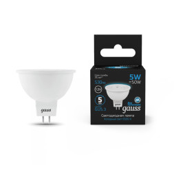 Светодиодная лампа Gauss 201505305 5W 12V 530lm GU5.3 белый (холодный)