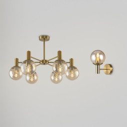 Люстра на штанге Freya GLOBO FR5175PL-06BS