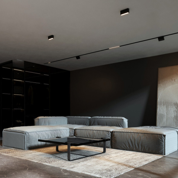 Накладной точечный светильник Elektrostandard 25109/LED 10W 3000K черный