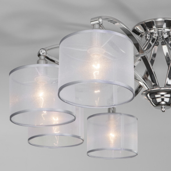 Потолочная люстра Eurosvet Fabiola 60124/8 хром Smart (60109/8)