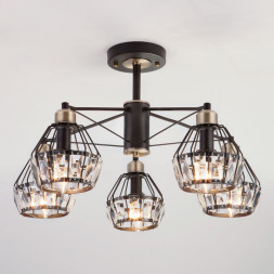 Люстра на штанге Eurosvet LORD 70075/5 черный