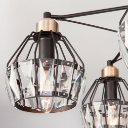 Люстра на штанге Eurosvet LORD 70075/5 черный