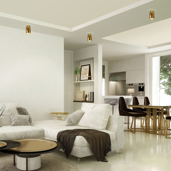 Накладной точечный светильник Elektrostandard DLN104 GU10 золото