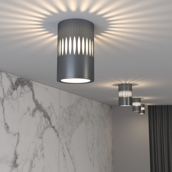 Накладной точечный светильник Elektrostandard DLS026 7W 4200К графит