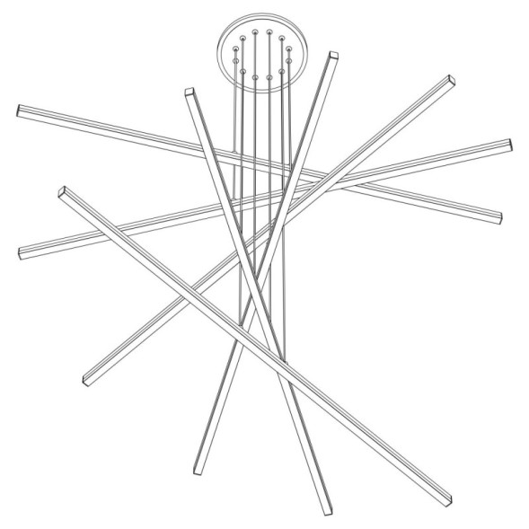 Каскадная люстра Citilux CL203761 Trent