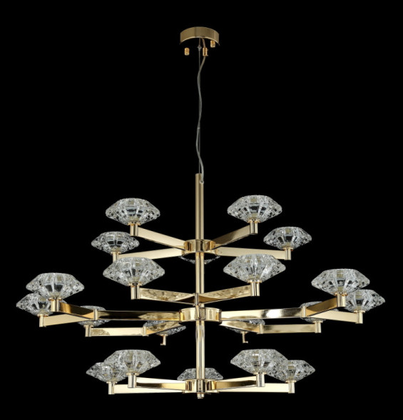 Подвесная люстра Crystal Lux Rebeca REBECA SP5+10+5 GOLD