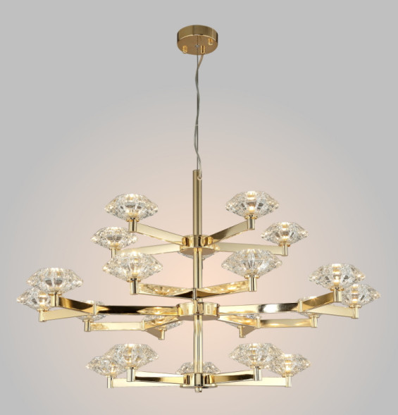 Подвесная люстра Crystal Lux Rebeca REBECA SP5+10+5 GOLD