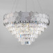 Каскадная люстра Eurosvet Ariana 10124/8 хром/прозрачный хрусталь Strotskis Smart (