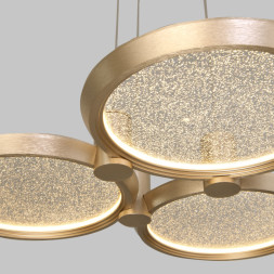 Подвесной светильник Eurosvet 90034/3 золото Crespella