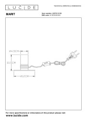 Настольная лампа LUCIDE MARIT 45576/01/30