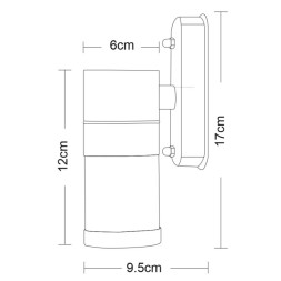Уличный настенный светильник ARTE Lamp 3201 A3201AL-1SS