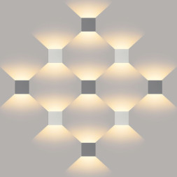 Уличный настенный светильник Elektrostandard 1548 TECHNO LED WINNER серый