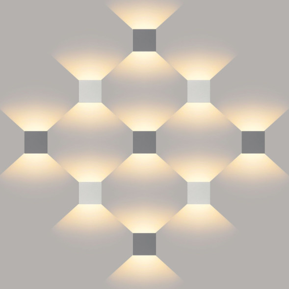 Уличный настенный светильник Elektrostandard 1548 TECHNO LED WINNER серый