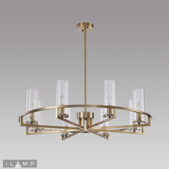 Люстра на штанге iLamp Evolution 6806-8 QGD