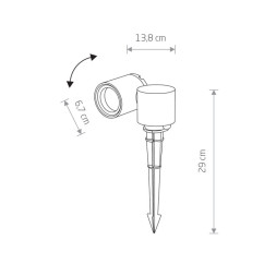 Уличный грунтовый светильник Nowodvorski Tubings M 8161