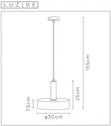 Подвесной светильник LUCIDE Giada 30472/30/02