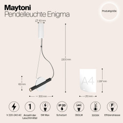Подвесной светильник Maytoni ENIGMA MOD150PL-L5W3K