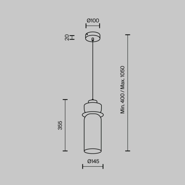 Подвесной светильник MODELUX 1410.120 MS.1410.120 BS