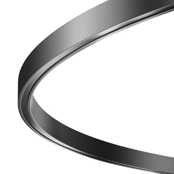 Накладной магнитный шинопровод Maytoni Technical Magnetic trаck system Flarity черный TRX154-R-D800-B