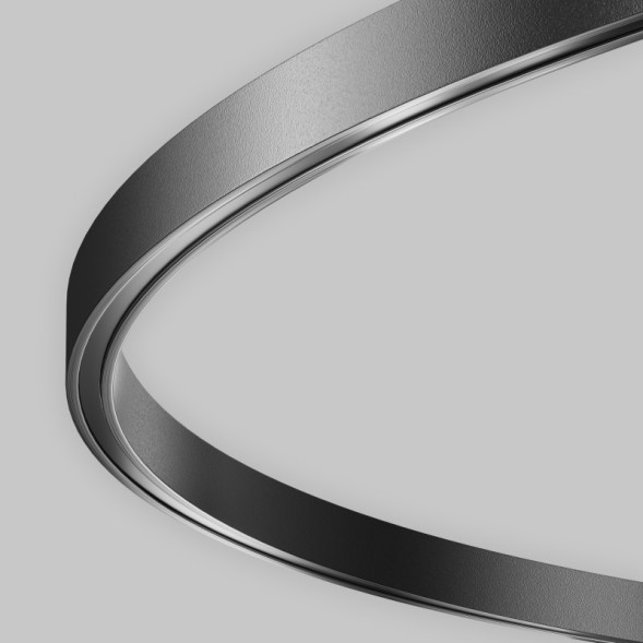 Накладной магнитный шинопровод Maytoni Technical Magnetic trаck system Flarity черный TRX154-R-D800-B