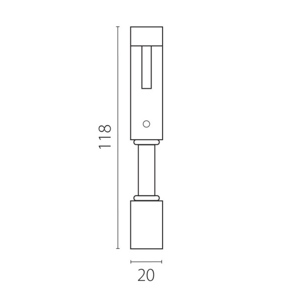 Стойка Lightstar 510187 Due Hermes