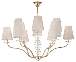 Подвесная люстра Crystal Lux ARMANDO GOLD ARMANDO SP6+6 GOLD