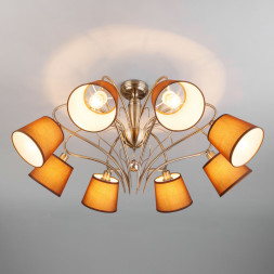 Люстра на штанге Eurosvet LILLY 60074/8 античная бронза