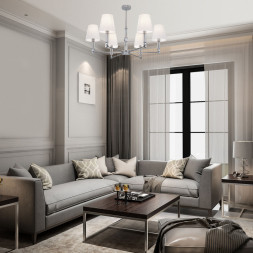 Люстра на штанге Eurosvet Conso 60145/6 хром