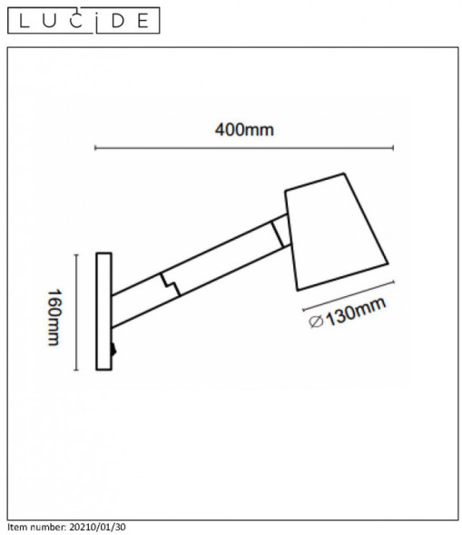 Бра LUCIDE Mizuko 20210/01/30