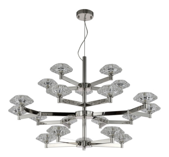 Подвесная люстра Crystal Lux Rebeca REBECA SP5+10+5 NICKEL