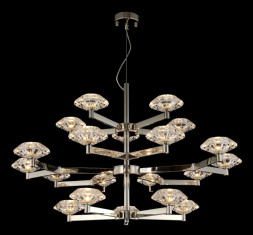 Подвесная люстра Crystal Lux Rebeca REBECA SP5+10+5 NICKEL
