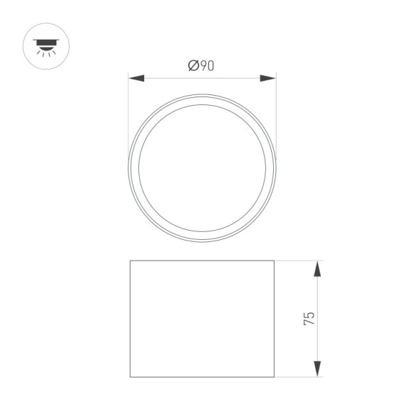 Точечный влагозащищенный светильник Arlight 055025 Biscotto