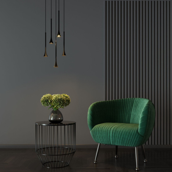 Подвесной светильник Elektrostandard 50314 LED 5W 3000K черный HALL