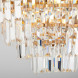 Каскадная люстра Eurosvet Ariana 10124/8 золото/прозрачный хрусталь Strotskis Smart