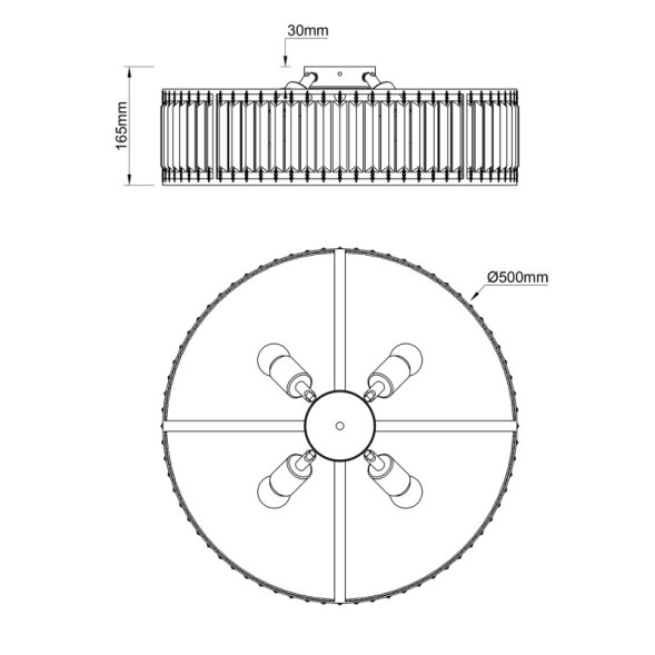 Потолочная люстра Escada 2116/4