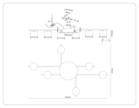 Светильник потолочный Ambrella Light COMFORT FL51755