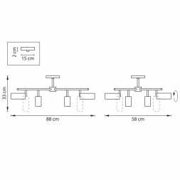 Люстра на штанге Lightstar RULLO LR728364864