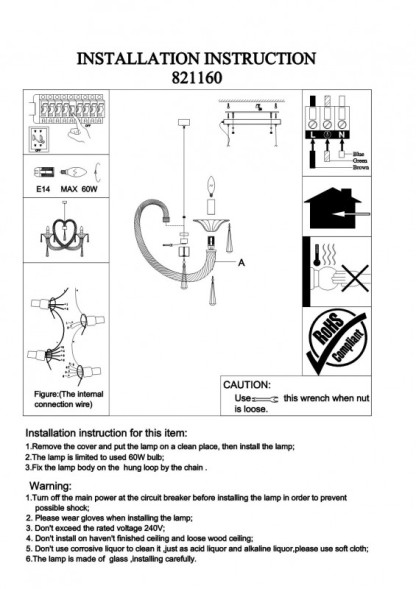 Подвесная люстра Lightstar CORNO 821160