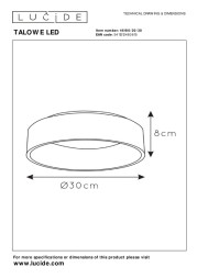 Накладной точечный светильник LUCIDE TALOWE LED 46100/20/30