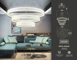 Каскадная люстра Ambrella Light ACRYLICA FA6181