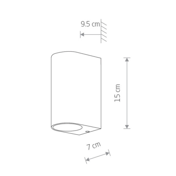 Уличный настенный светильник Nowodvorski NICO 9517