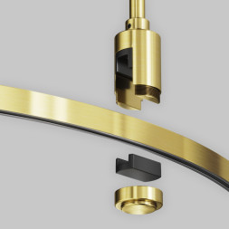 Накладной магнитный шинопровод Maytoni Technical Magnetic trаck system Flarity латунь TRX154-R-D800-BS