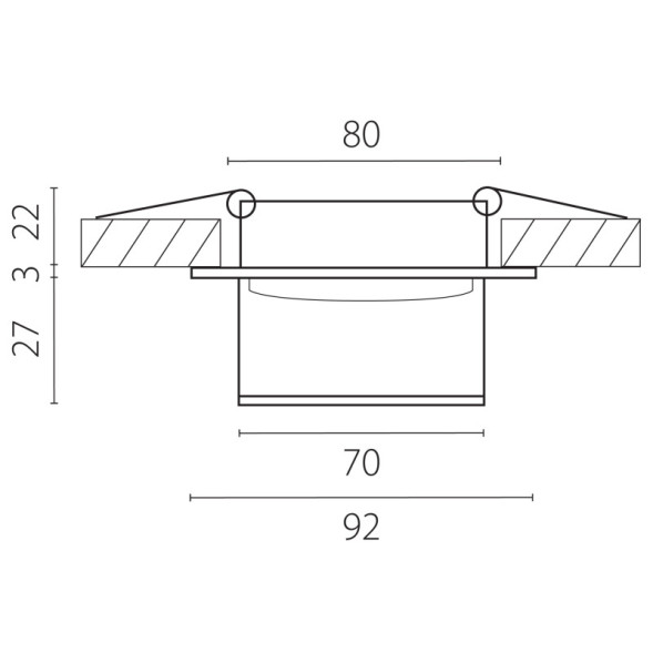 Точечный встраиваемый светильник 072006 Lightstar MATURO