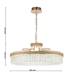 Подвесная люстра Favourite Visconte 4304-8P